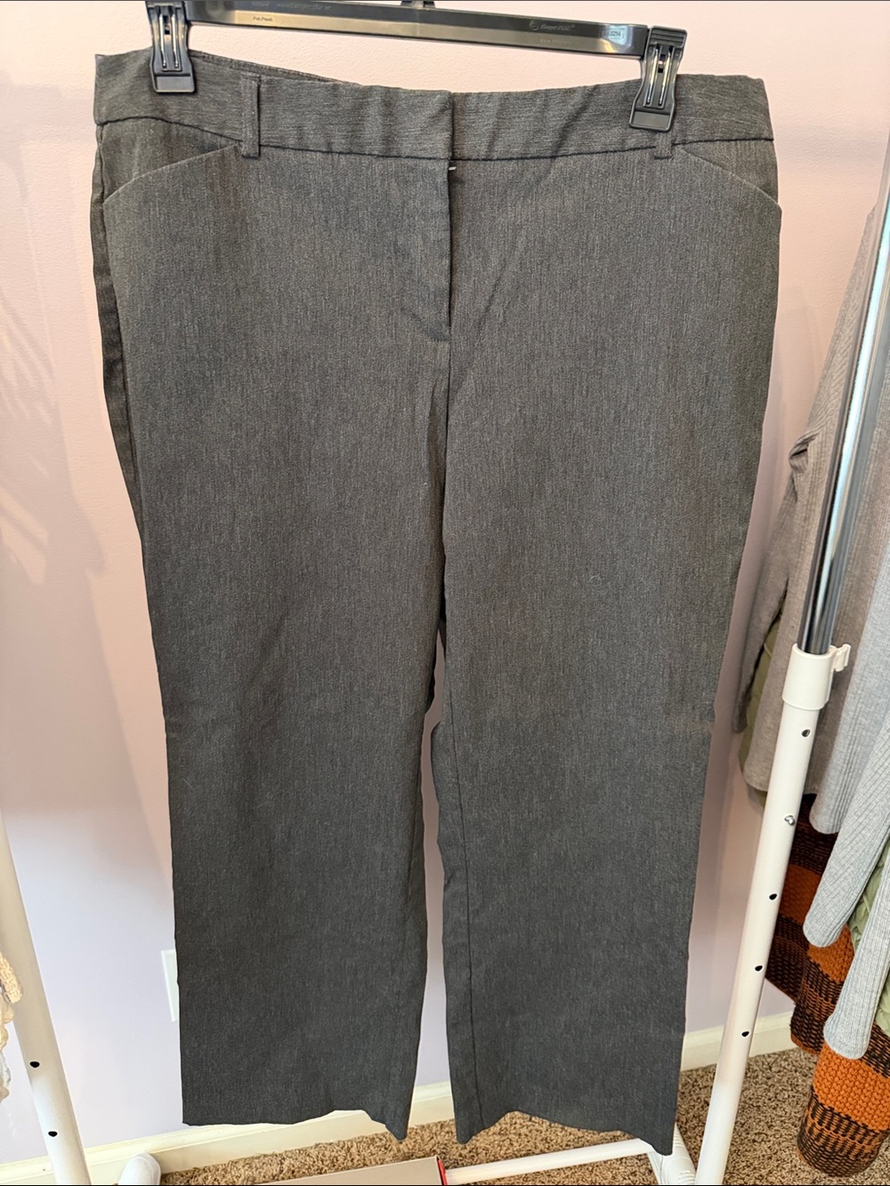George Women's Straight-Leg Pants in Gray